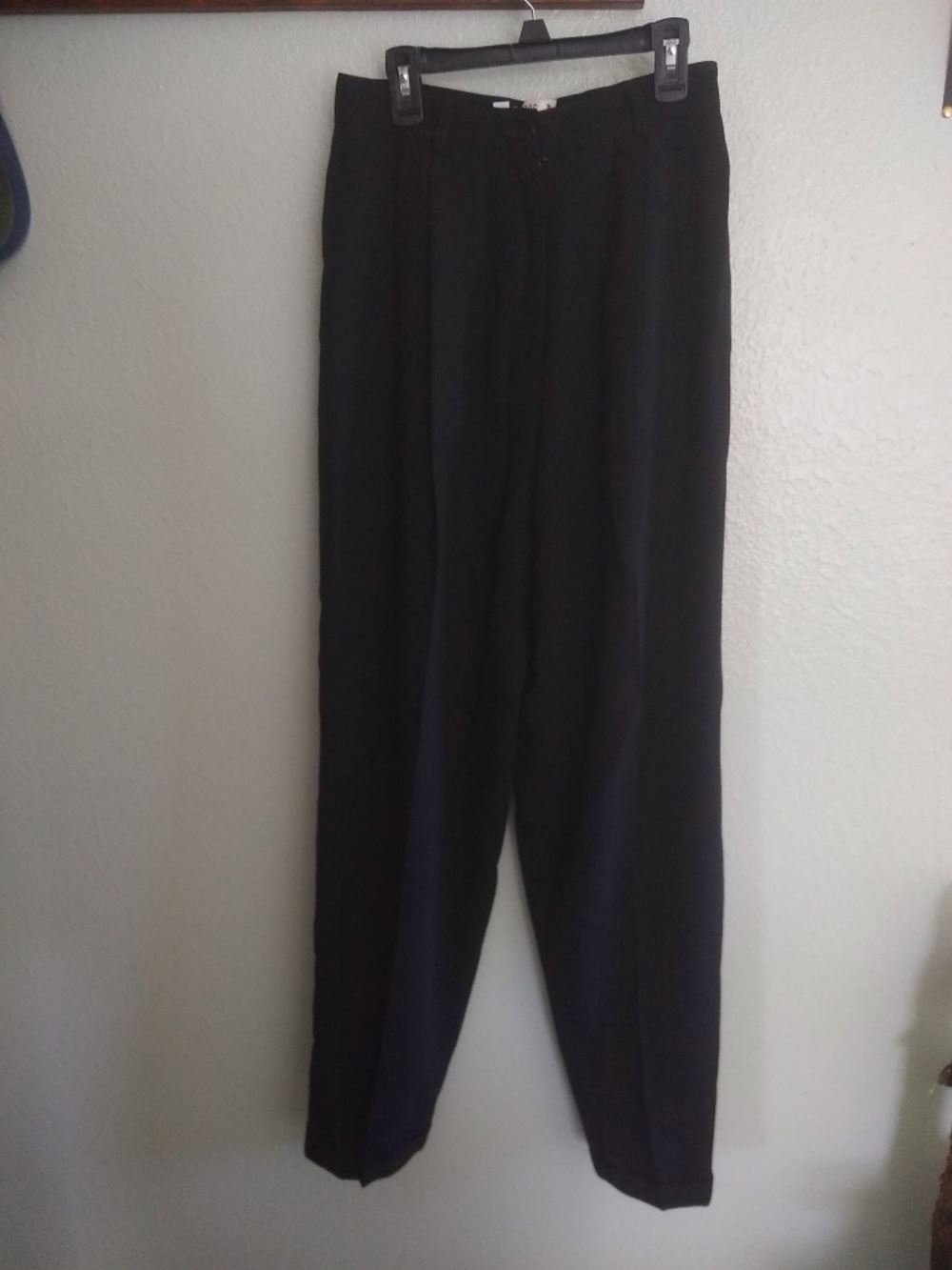 Vintage Jones New York Wool Black Dress Trousers